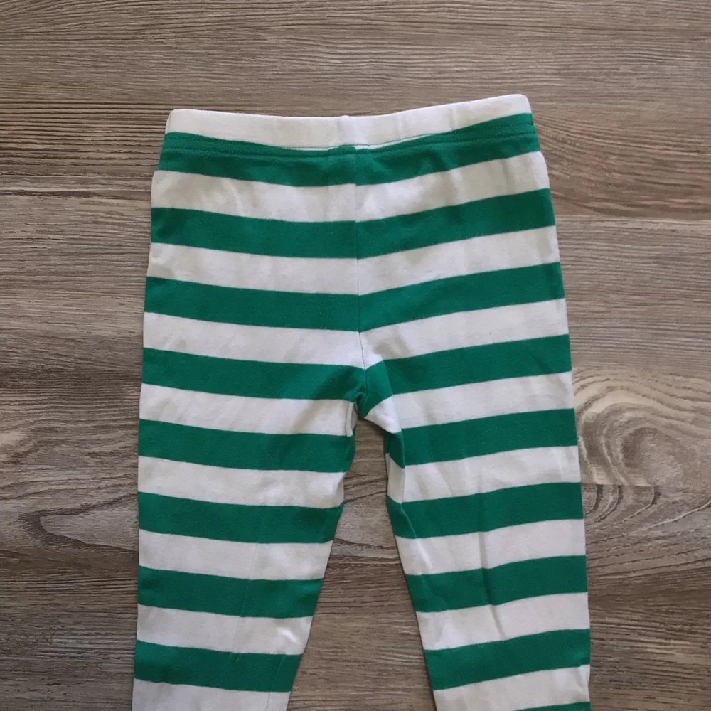 Target Green and White Pajama Bottoms Size 6